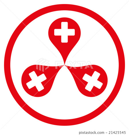 Hospital Map Markers Rounded Icon Hospital Map Markers Rounded Icon 21425545
