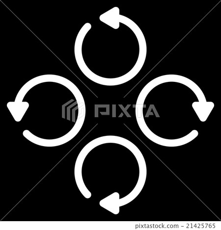 Rotation Flat Icon - Stock Illustration [21425765] - PIXTA