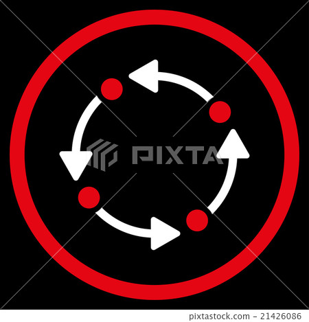Rotate Flat Icon 21426086