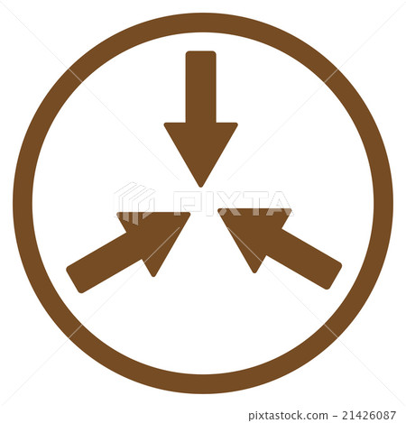 Collide Arrows Rounded Icon 21426087