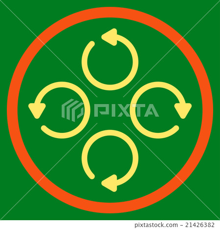 Rotation Flat Icon Rotation Flat Icon 21426382