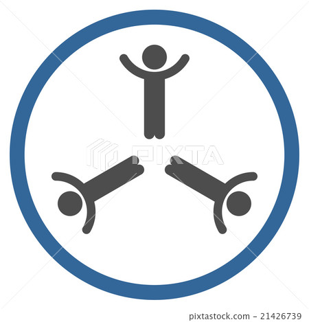 Hands Up Men Rounded Icon 21426739