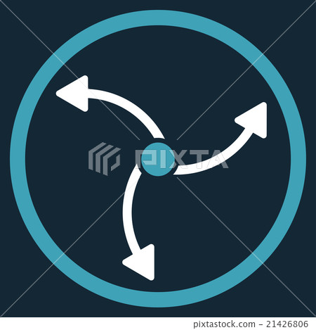 Swirl Direction Rounded Icon - Stock Illustration [21426806] - PIXTA