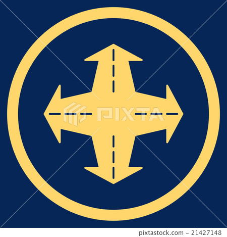Intersection Directions Icon Intersection Directions Icon 21427148