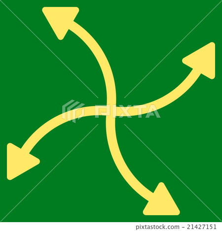 Swirl Arrows Icon 21427151