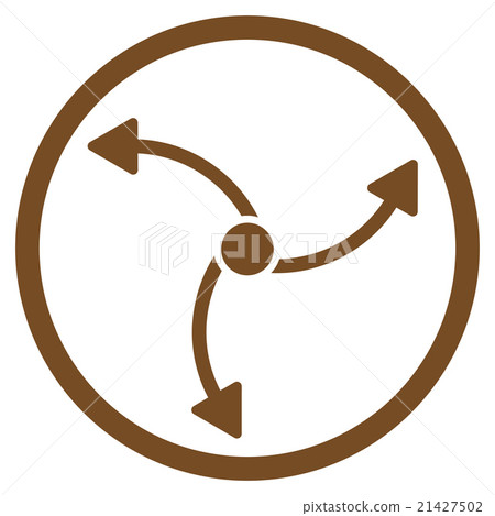Swirl Direction Rounded Icon - Stock Illustration [21427502] - PIXTA