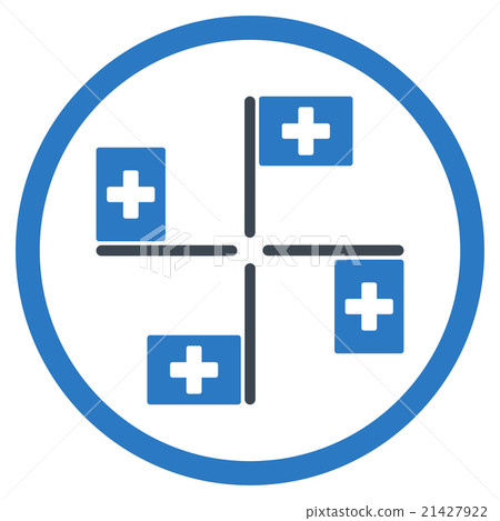 Hospital Flags Icon Hospital Flags Icon 21427922