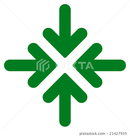 Quadro Collide Arrows Icon - Stock Illustration [21427935] - PIXTA