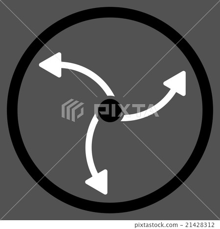 Swirl Direction Rounded Icon - Stock Illustration [21428312] - PIXTA