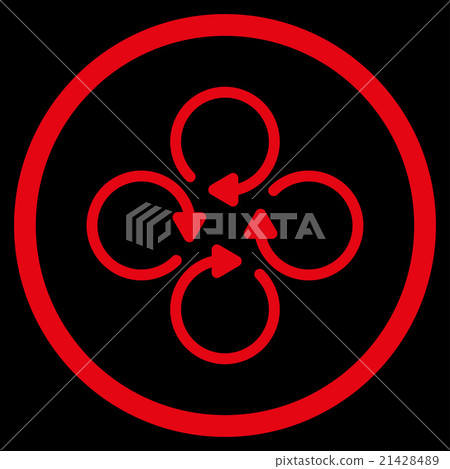 Rotation Flat Icon Rotation Flat Icon 21428489