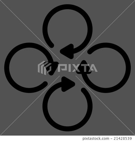 Rotation Flat Icon - Stock Illustration [21428539] - PIXTA