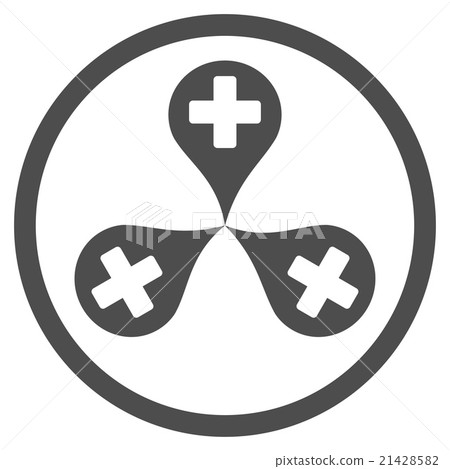 Hospital Map Markers Rounded Icon Hospital Map Markers Rounded Icon 21428582