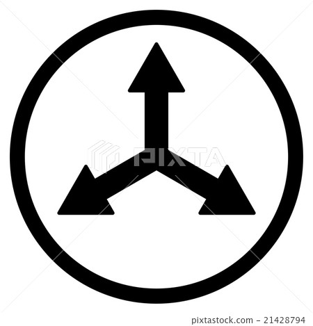 Triple Arrows Rounded Icon 21428794