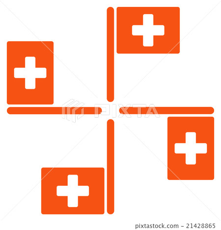 Hospital Flags Icon 21428865