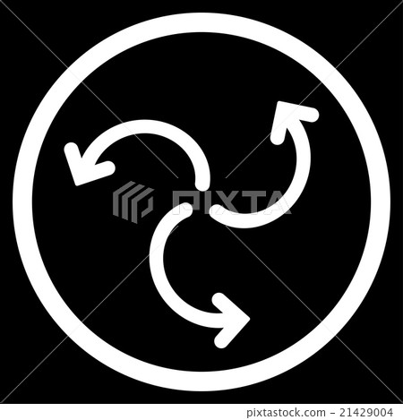 Turbine Rotation Rounded Icon - Stock Illustration [21429004] - PIXTA