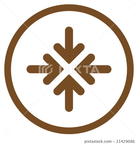 Quadro Collide Arrows Icon Quadro Collide Arrows Icon 21429086