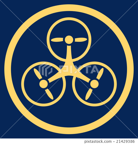 Tricopter Rounded Icon - Stock Illustration [21429386] - PIXTA