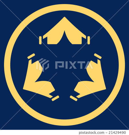 Tent Camp Rounded Icon Tent Camp Rounded Icon 21429490