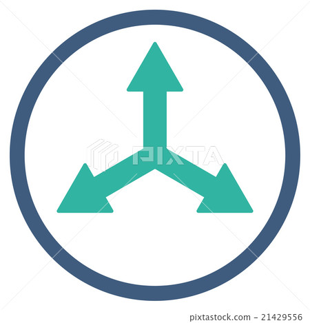 Triple Arrows Rounded Icon - Stock Illustration [21429556] - PIXTA