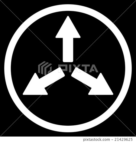 Expand Arrows Rounded Icon - Stock Illustration [21429625] - PIXTA