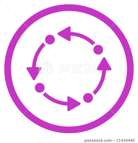 Rotate Flat Icon 21430440