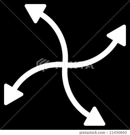 Swirl Arrows Icon 21430693