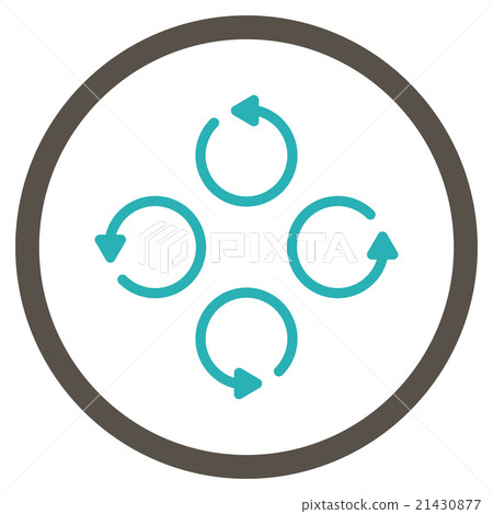 Rotation Flat Icon - Stock Illustration [21430877] - PIXTA