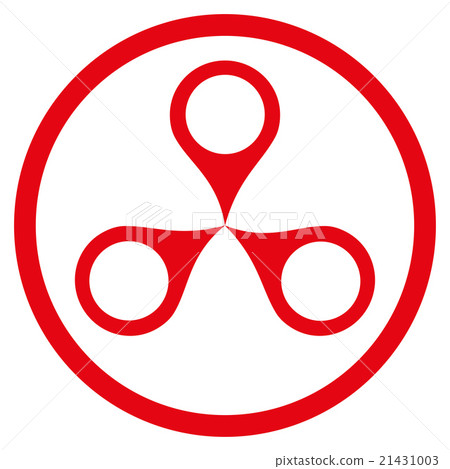 Map Markers Rounded Icon 21431003