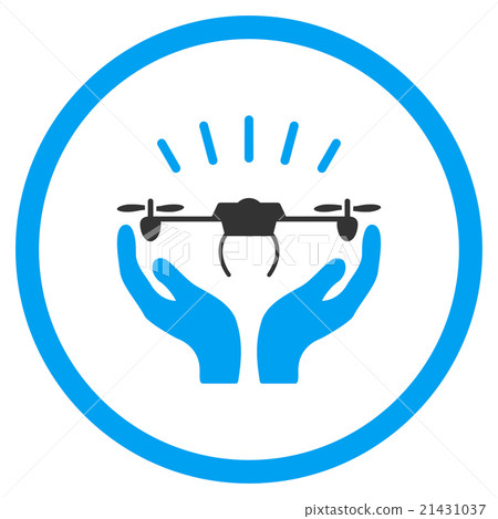 Air Drone Launch Hands Icon Air Drone Launch Hands Icon 21431037