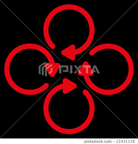 Rotation Flat Icon 21431178