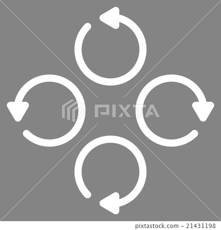 Rotation Flat Icon Rotation Flat Icon 21431198