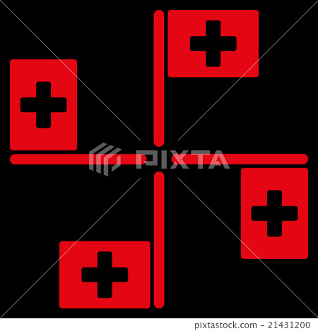 Hospital Flags Icon Hospital Flags Icon 21431200