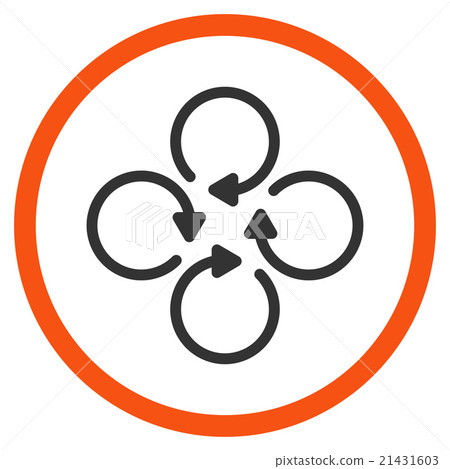 Rotation Flat Icon 21431603
