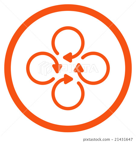 Rotation Flat Icon 21431647