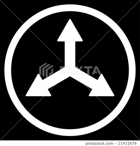 Triple Arrows Rounded Icon 21431676