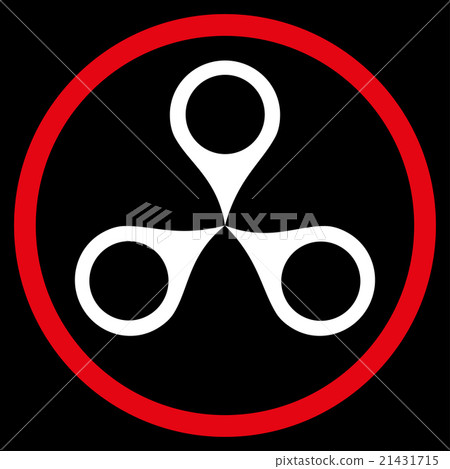 Map Markers Rounded Icon 21431715