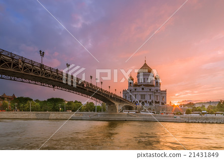 Sunset at the Cathedral of Christ the Savior Sunset at the Cathedral of Christ the Savior 21431849