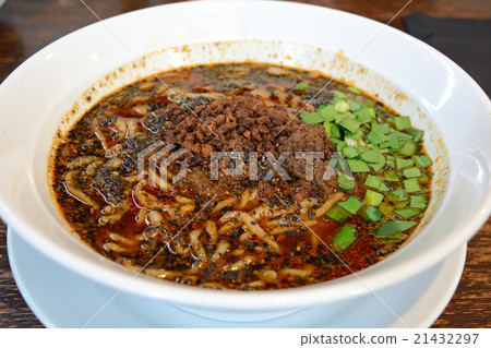 Delicious black sesame biting noodles 21432297