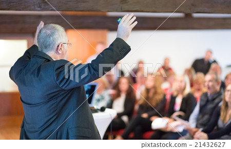 Speaker at Business Conference Presentation. Speaker at Business Conference Presentation. 21432627