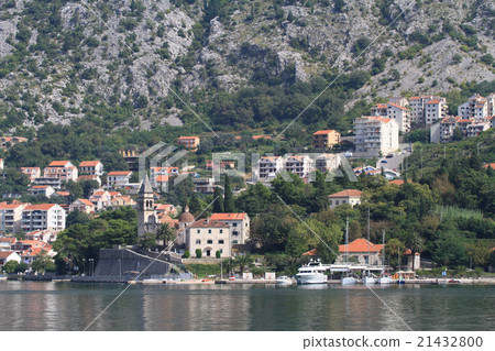 View of the village Dobrota, Kotor Bay, Montenegro 21432800
