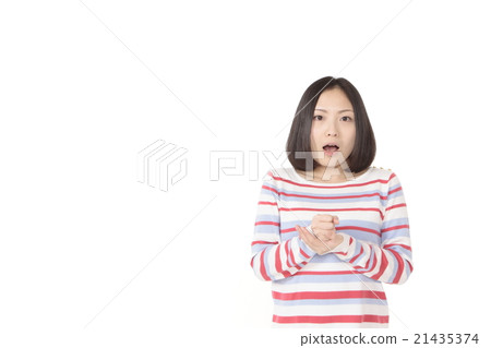 Young lady with inspiration pose 21435374