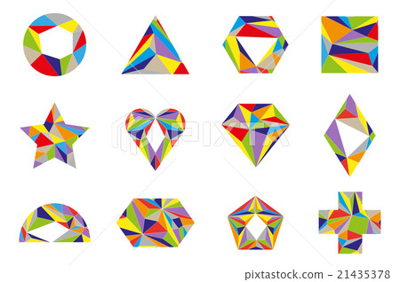 Geometrical shapes. Vector. Isolated 21435378