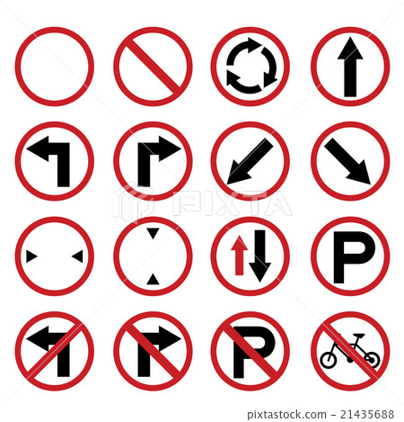 Transportation sign set Transportation sign set 21435688