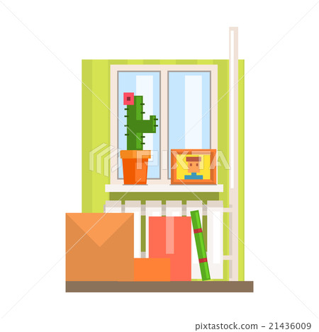 Room Interior With Boxes Room Interior With Boxes 21436009