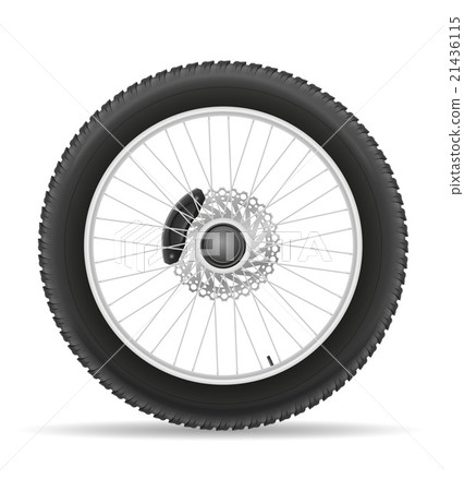 motorcycle wheel tire from the disk vector 21436115