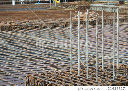Floor slab reinforcement bar on timber formwork Floor slab reinforcement bar on timber formwork 21438817