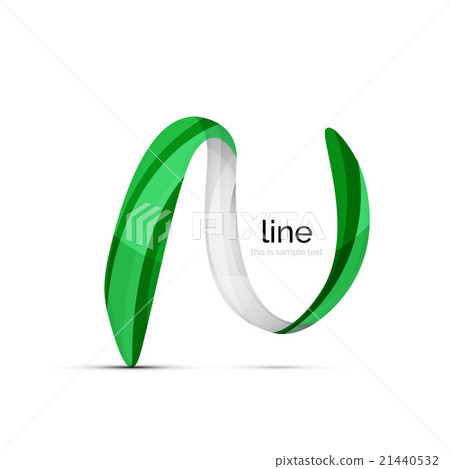 Swirl wavy ribbon, abstract concept Swirl wavy ribbon, abstract concept 21440532