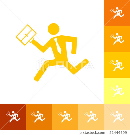 flat running man icon business theme flat running man icon business theme 21444599