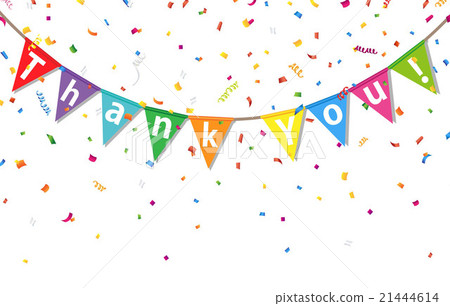 Flag of Congratulation and Confetti Flag of Congratulation and Confetti 21444614