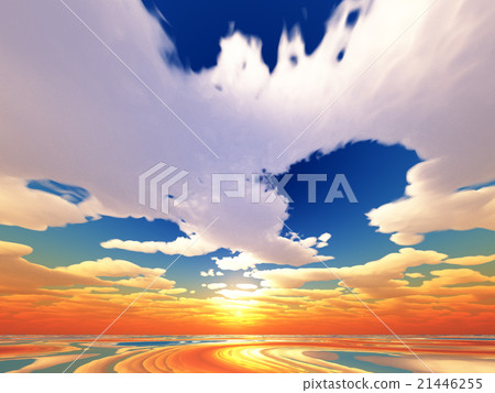 Wind and clouds with the sea 21446255